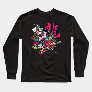 Female Samurai Dragon #150 Long Sleeve T-Shirt